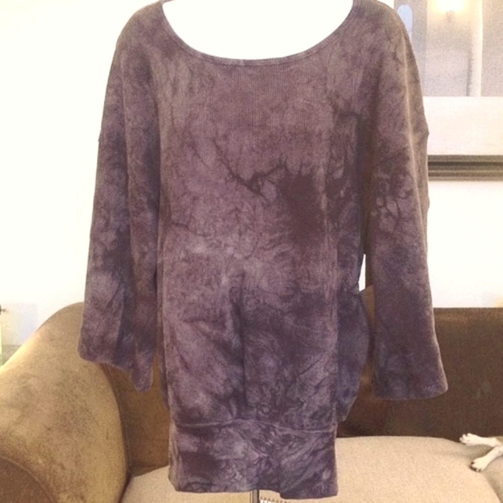 TIE DYE OVERSIZED DEMI TUNIC - Picture 1 of 4